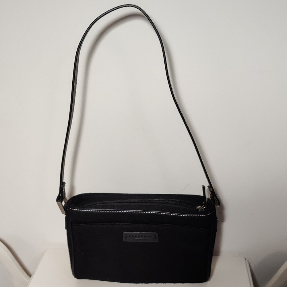 Kenneth Cole Reaction small black fabric purse, excellent used condition